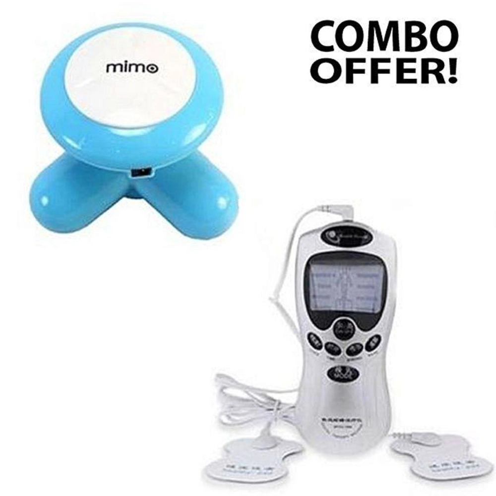 Combo Of Digital Therapy Machine And Mimo Massager - White - Massage ...
