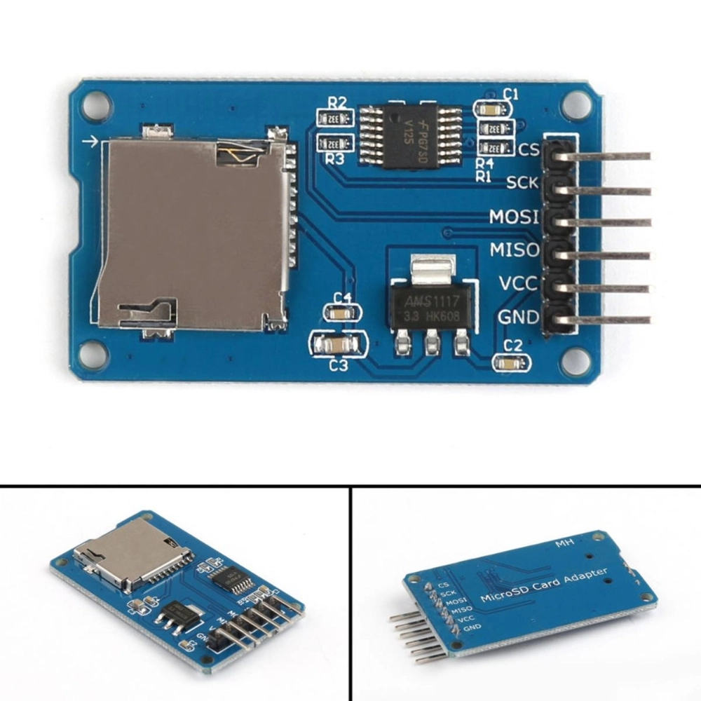 MICRO SD TF Card Module 6Pin Micro SD Card & SDHC High Speed Card Mini ...