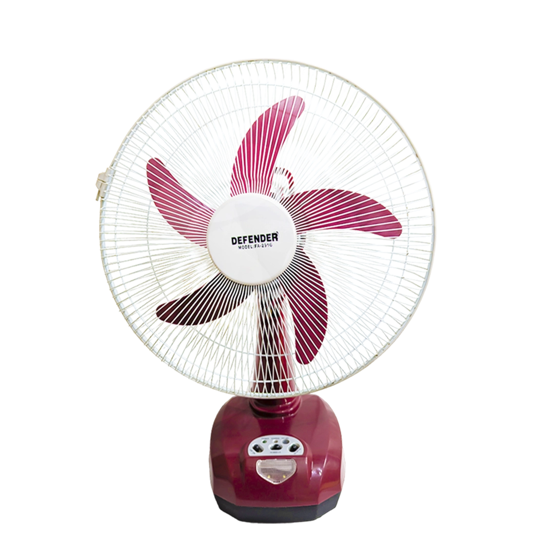 Defender KN-2916 China Fittings Rechargeable Fan AC/DC with LED Multi ...