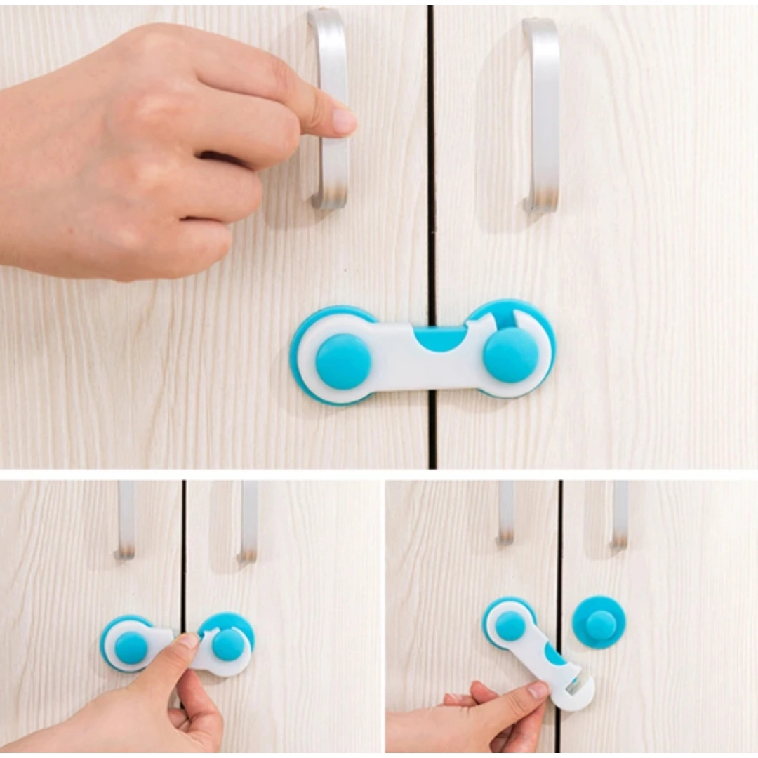 2 Pcs Baby Proof Cabinet Drawer and Door Fridge Locks for Kitchen (CVB ...
