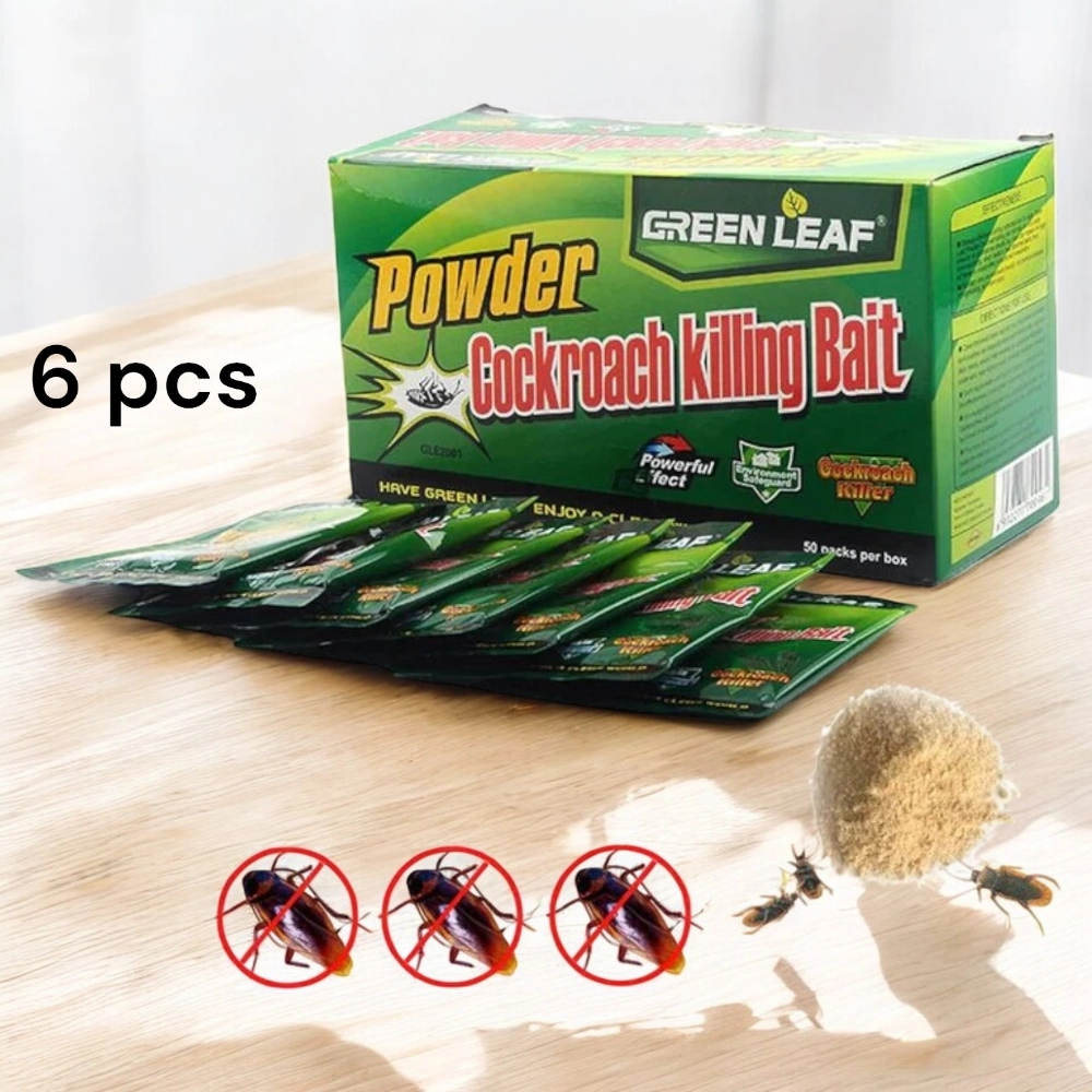 Tree Leaf Cockroach Powder Powerful Cockroach Extermination Powder | Green Leaf Pest Control | 6 ...
