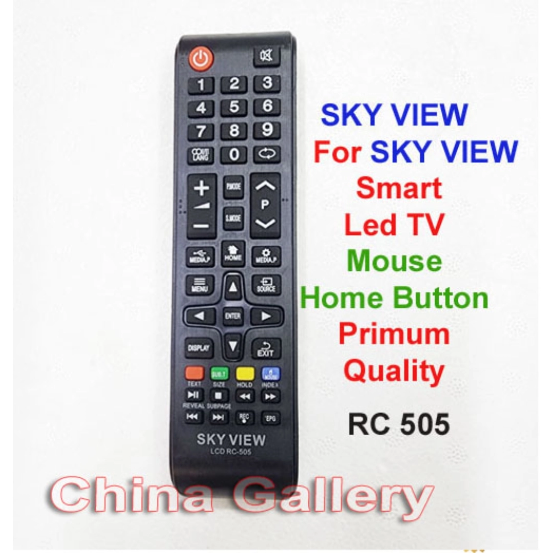 Remote Control for Sky View (RC 505) Smart Led Tv Remote, Keyboard ...