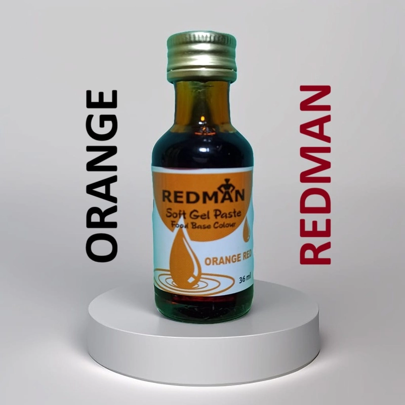 Redman Color REDMAN ( ORANGE ) Soft Gel Paste Food Color ORANGE - 36ml Food Color ORANGE