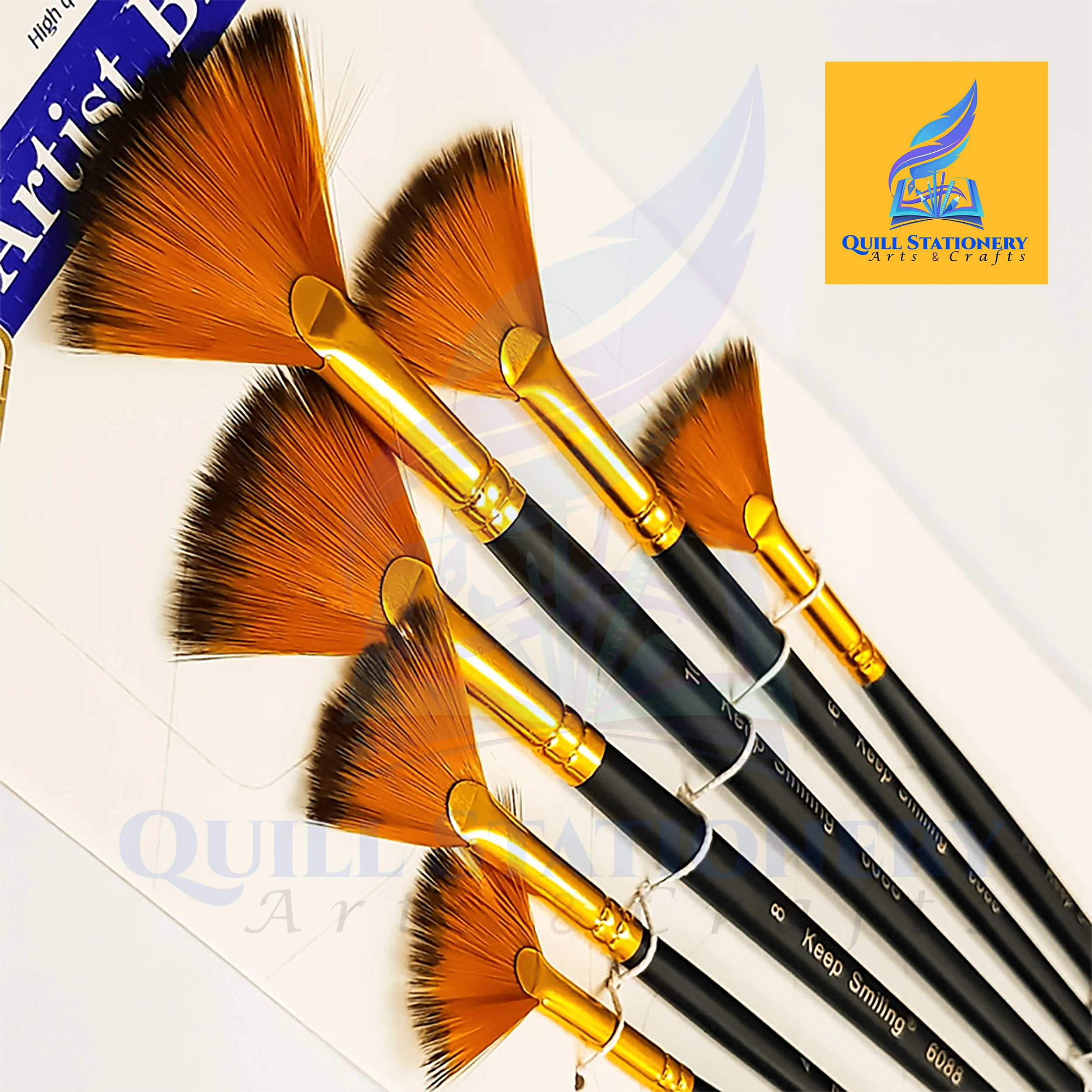 Keep Smiling Artist Paint Brush Set of 6 pcs Set-A6088