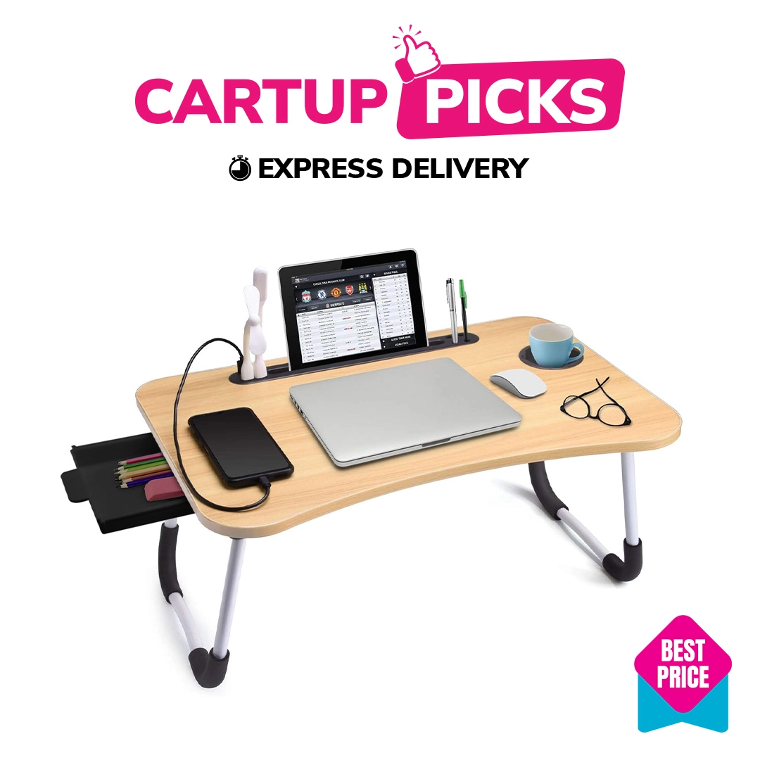 Foldable Reading Table Foldable laptop table and kids reading table with drawer