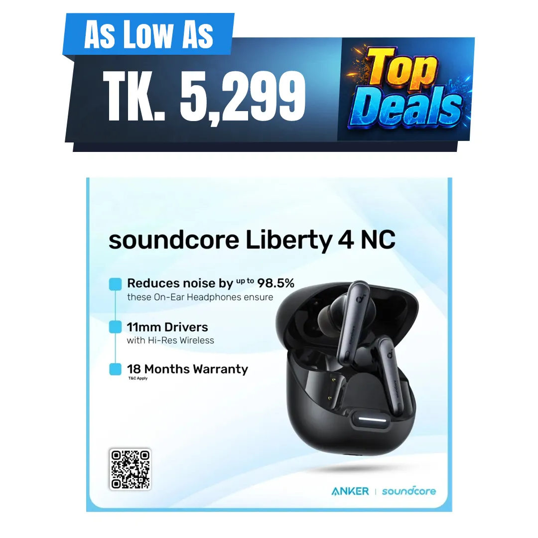 Anker Soundcore Liberty 4 NC True Wireless Earbuds With Wireless