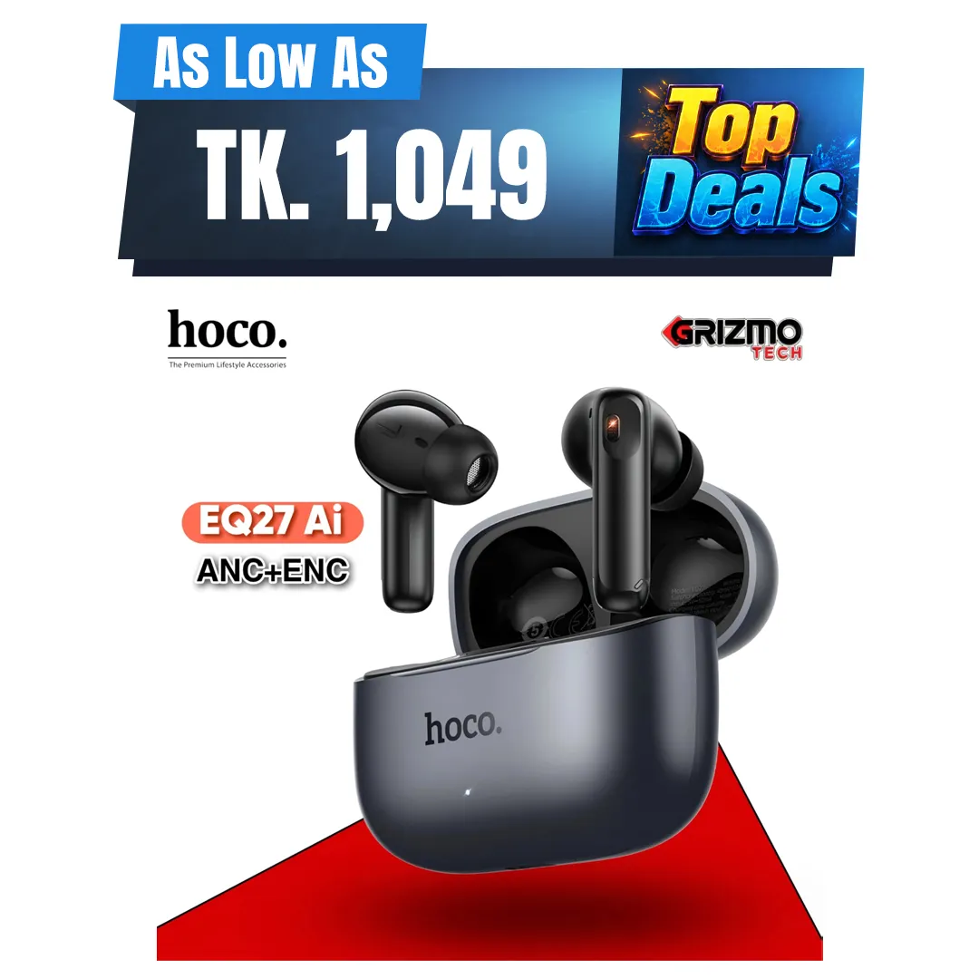 HOCO EQ27 Fun AI Translation Earbuds ANC+ENC Noise Reduction