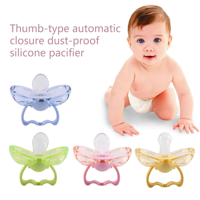 Apple Pacifier Butterfly Shape Apple Bear 1pcs Food Grade Silicone Baby Pacifiers ...