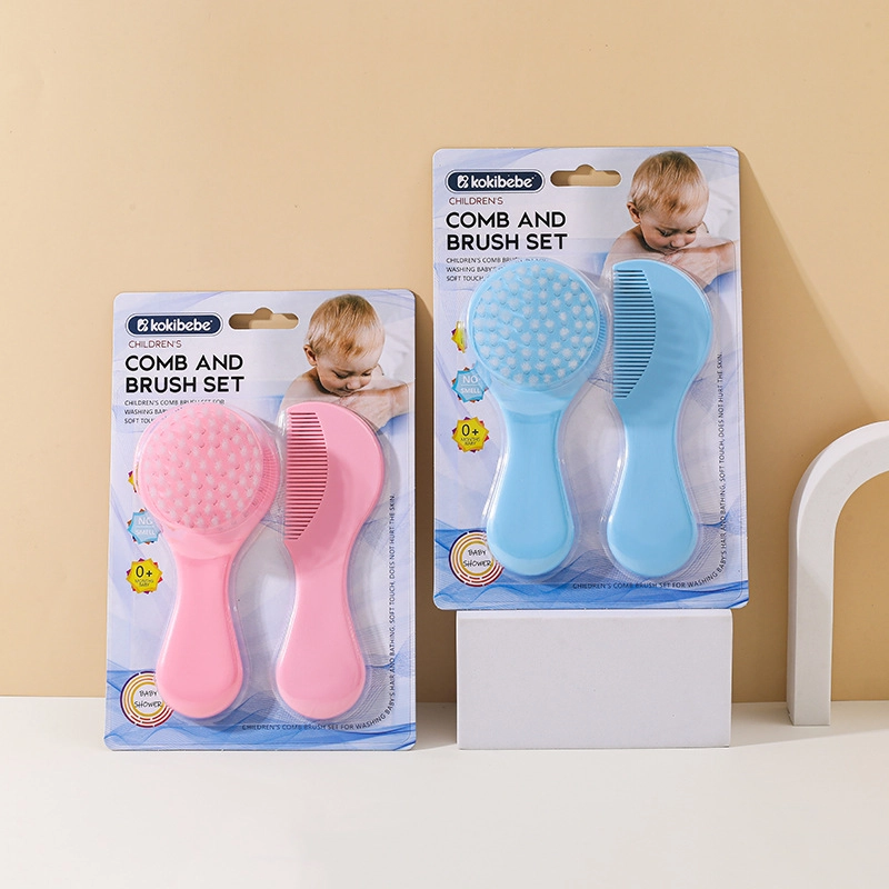 Baby Hair Comb - Brush Soft Infant Head Hair Care - 2pcs Set Baby Hair ...