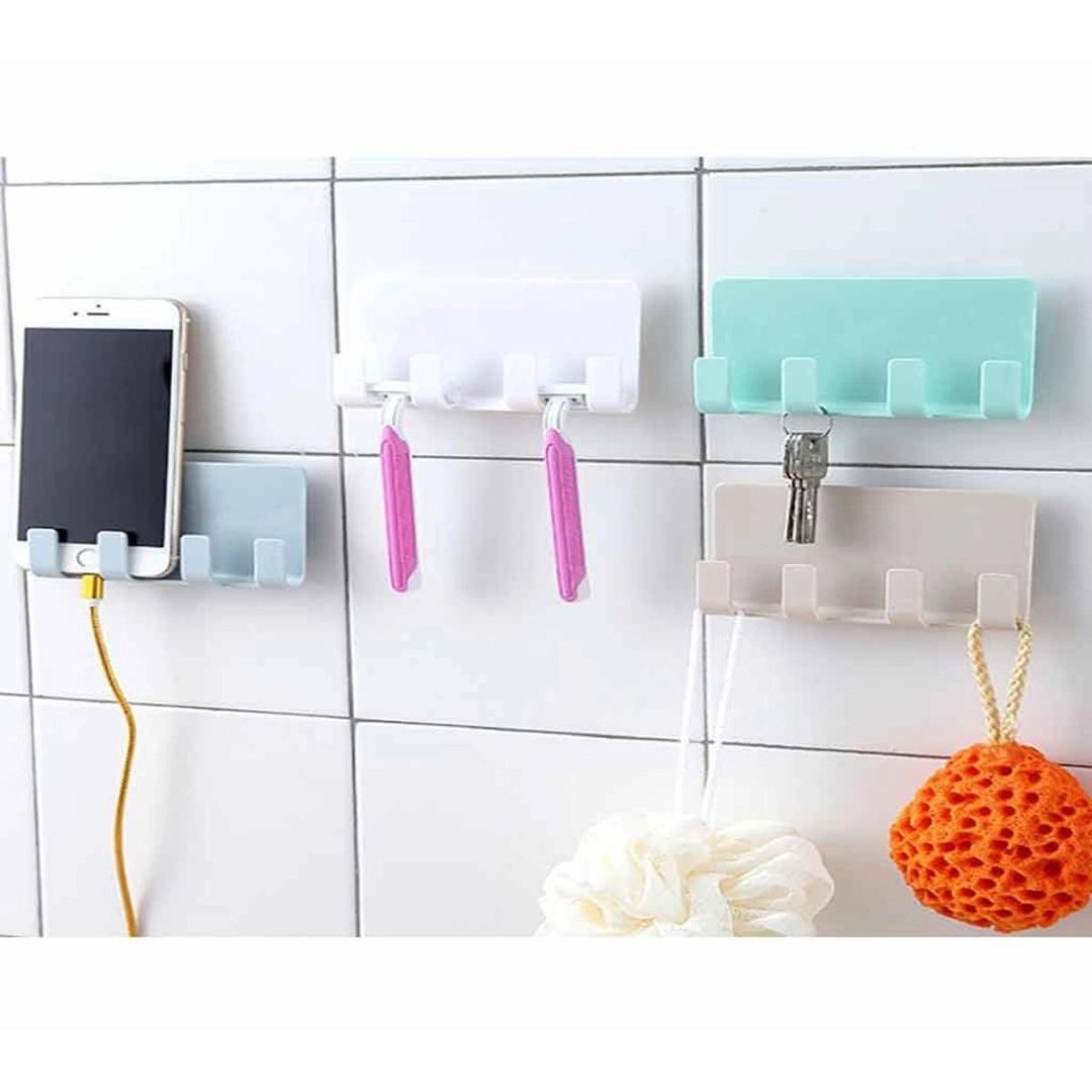1 Pcs Phone Wall Holder Smartphone Hanging Wall Storage Rack Mounted 
