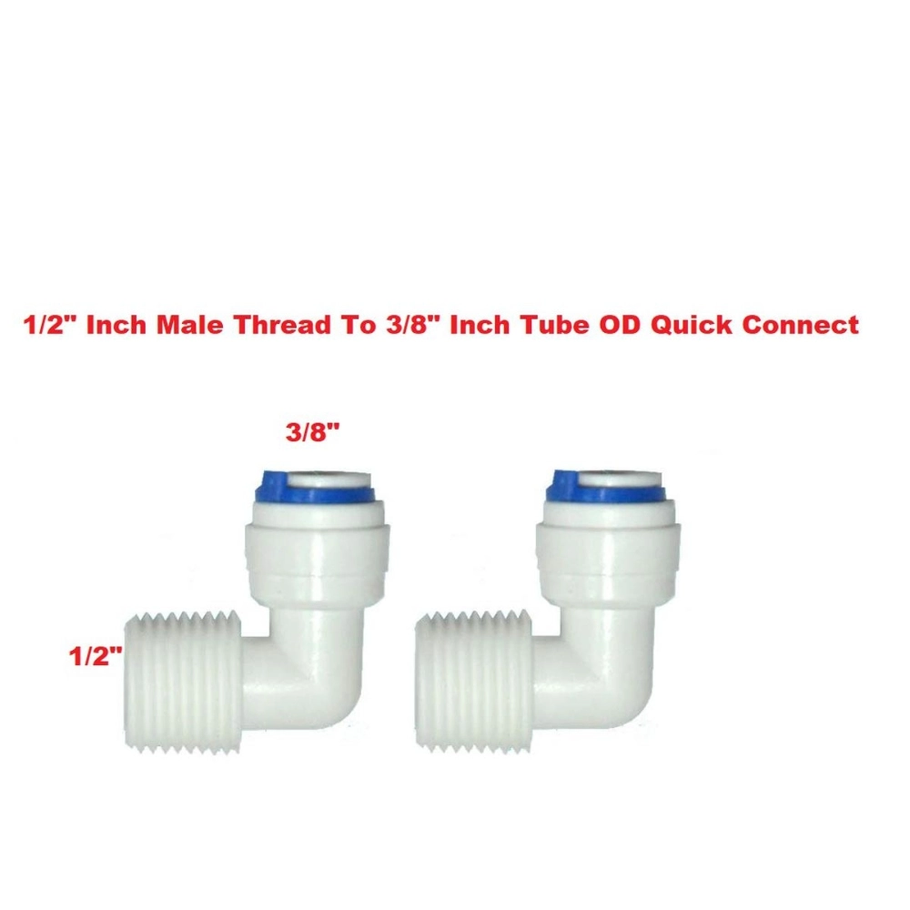 8-Size Male Thread Elbow Fitting Kit – 5pcs POM Plastic Connectors For Reverse Osmosis Water Filters