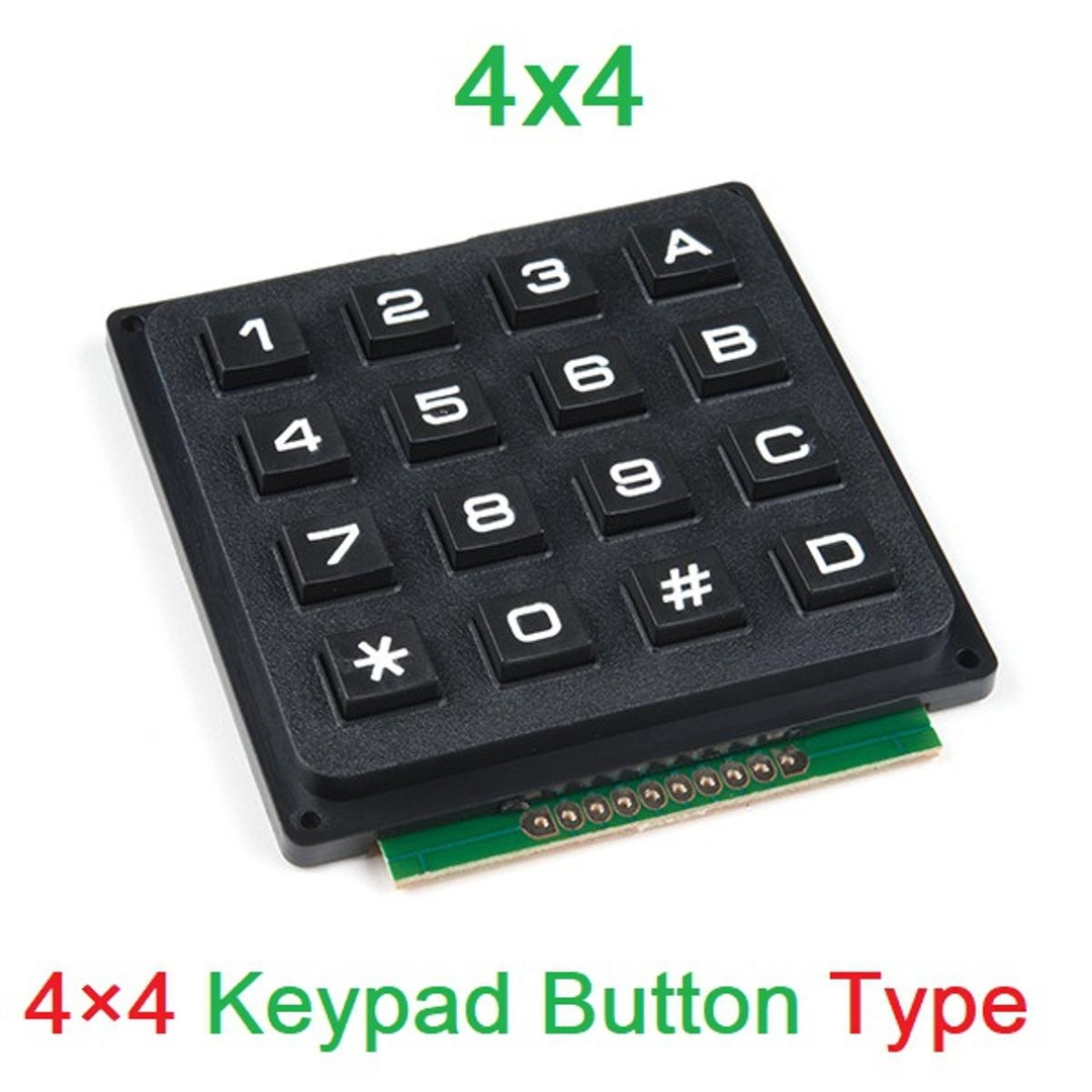 KEYPAD TELE-PHONE Style 4x4 16 Button Membrane Switches Matrix Array ...