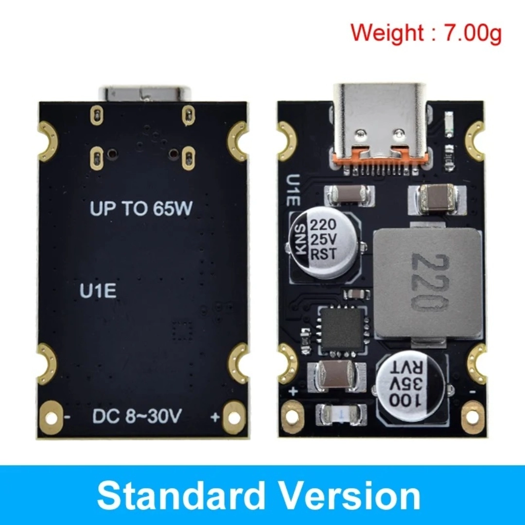 QC4.0 QC3.0 Type-C USB PD65W Fast Charging Adapter Module DC8-32V 3.25A ...