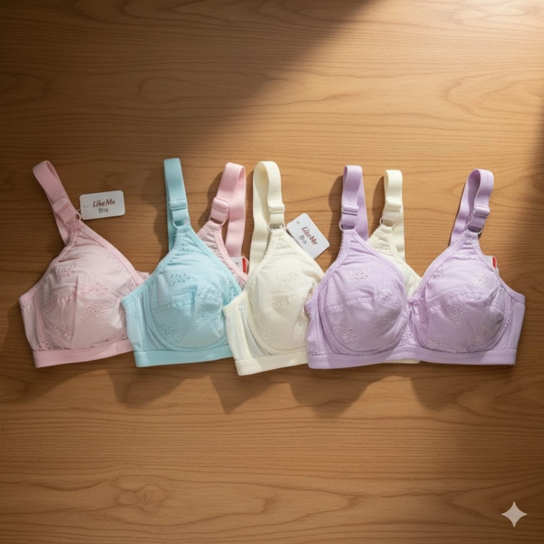 Likeme 3 Pcs Combo Bra Set | Soft Cotton Innerwear For Women Full ...