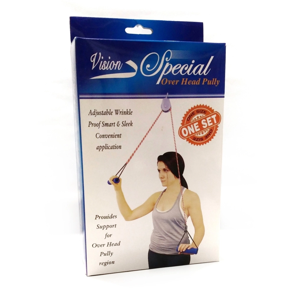 Overhead Hand Shoulder Pulley Equipment Kit W/Rope For Home Gym ...