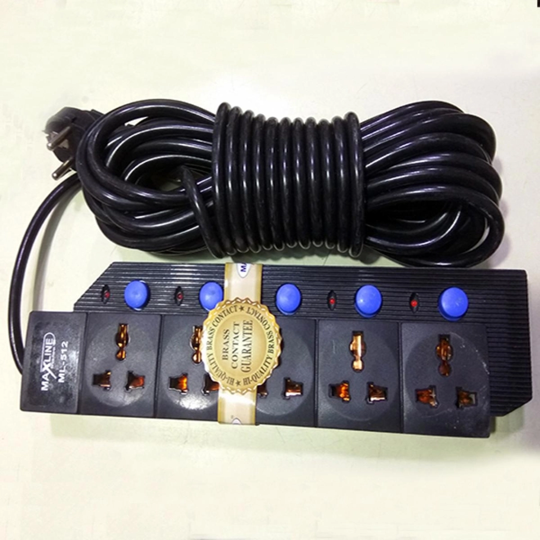 Universal Multi Plug Socket 512 Multiplug Extension 5 Socket With 5M Cable