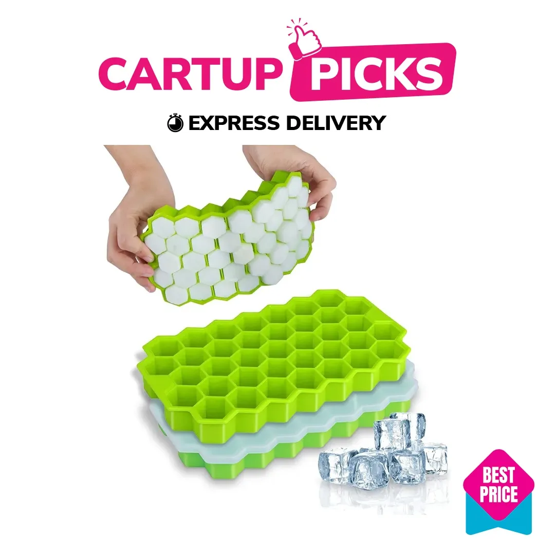 Silicone Ice Cube Tray 37 Cavity Ice-Making Box-Premium Ice Maker molds