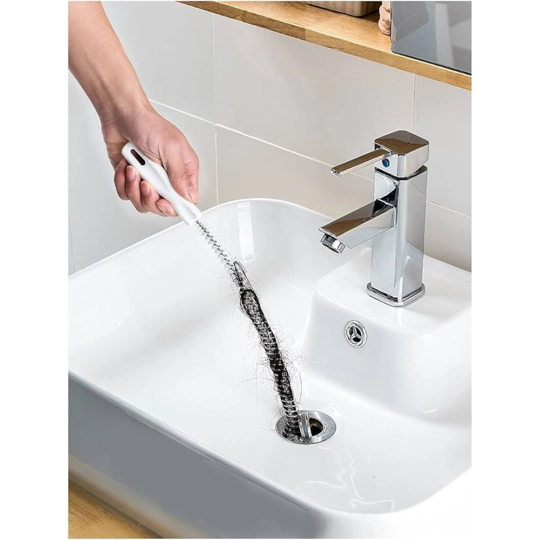 Pipe Dredging Brush Long Clean Kitchen Bathroom Hair Sewer Sink ...