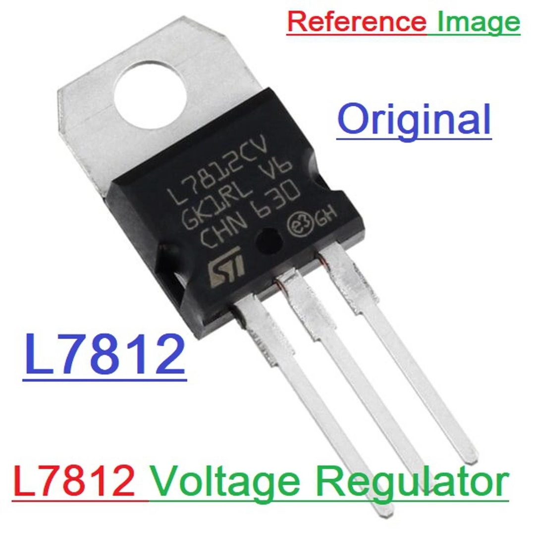 2Pcs- A CLASS LM7812 IC LM7812CV LM7812 Voltage Regulator IC 12V 1.5A ...
