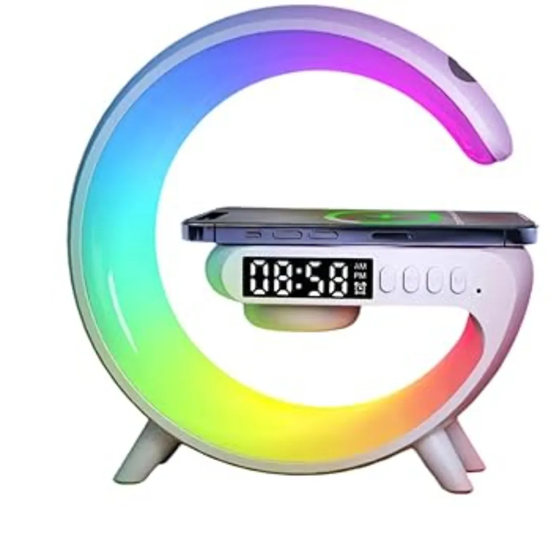 G Light Music RGB Bluetooth Speaker with Wireless Charging Lamp