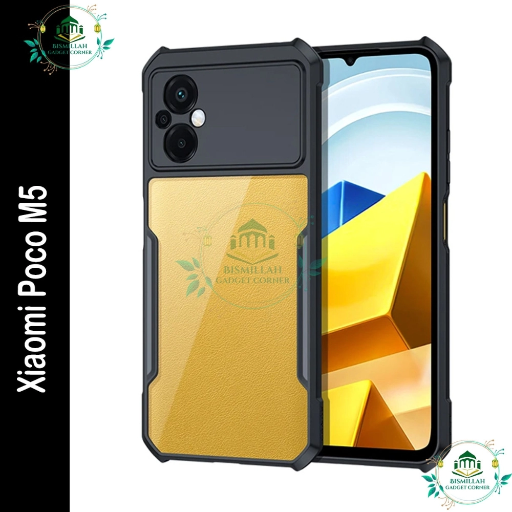 Poco Transparent Background Xundd Back Cover for Xiaomi POCO M5 4G Transparent Hybrid Hard PC Back ...