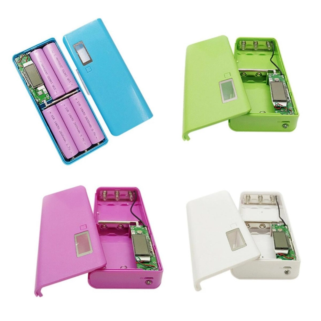 6x21700 Battery Power Bank Case Battery Box DIY Power Bank Box With LCD Di