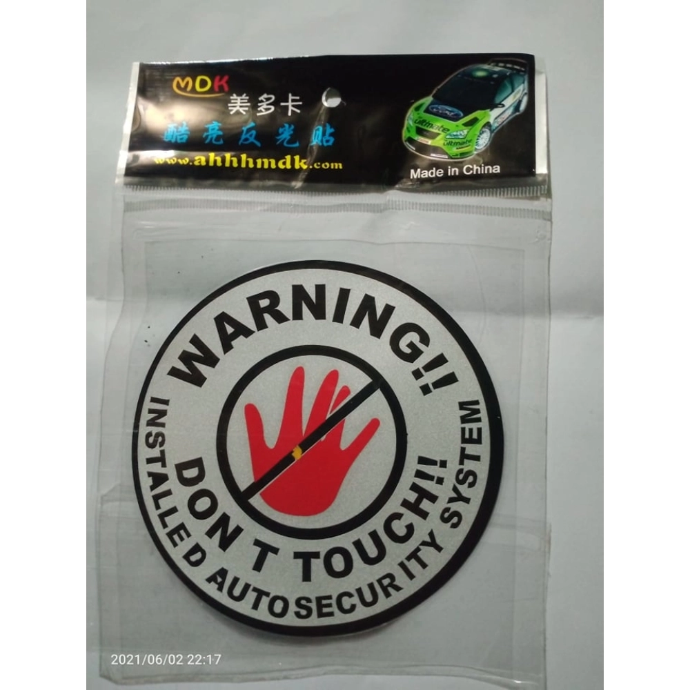LOGO Reflective Emblem Decal Car Bike Sticker Logo (5x5 Inch)