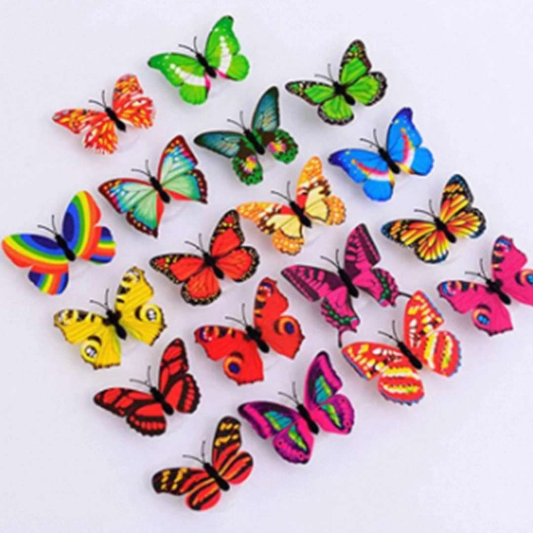 Butterfly shaped home decorating wall light | Color changing LED Wall ...
