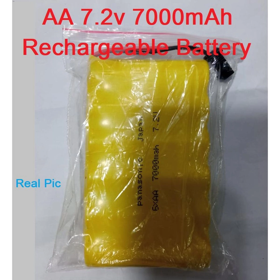 7.2V 7000mAh Rechargeable Battery 1.2V 6Pcs AA 7.2V 7000mAh ...