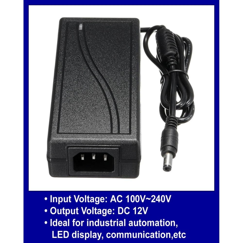 72W 12V 6A AC/DC Power Supply Adapter 5.5x2.5mm For LED Light N1L4 CCC ...