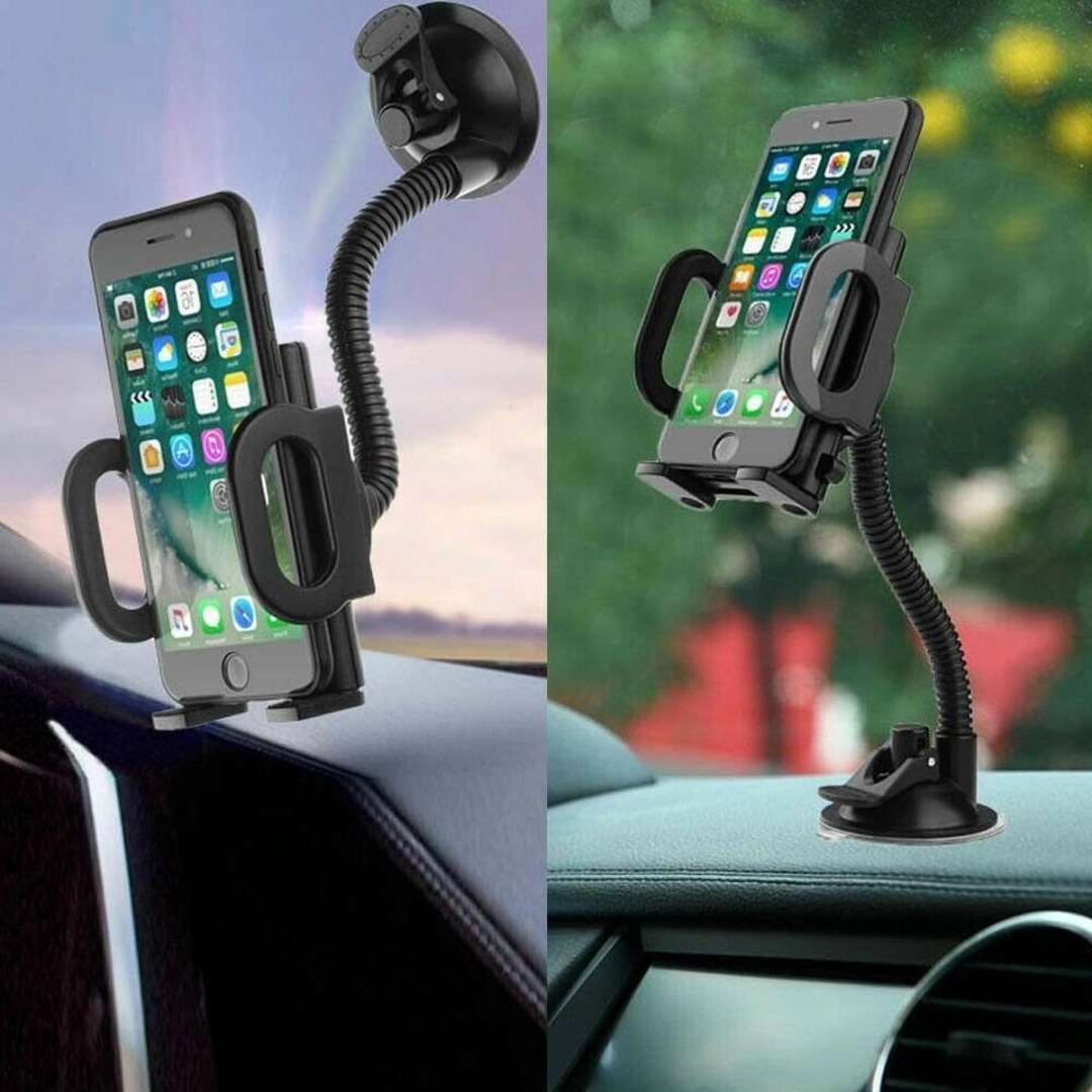 Mobile Phone Car Holder [Sat Nav] for Dashboard // Windscreen Suction Mount