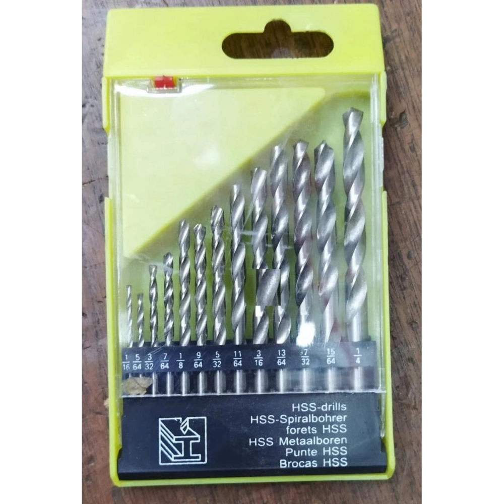 WHITE HSS STEEL 13Pcs Set Of HSS Drill Bit Set 1.5-6.5mm Twist Drill ...