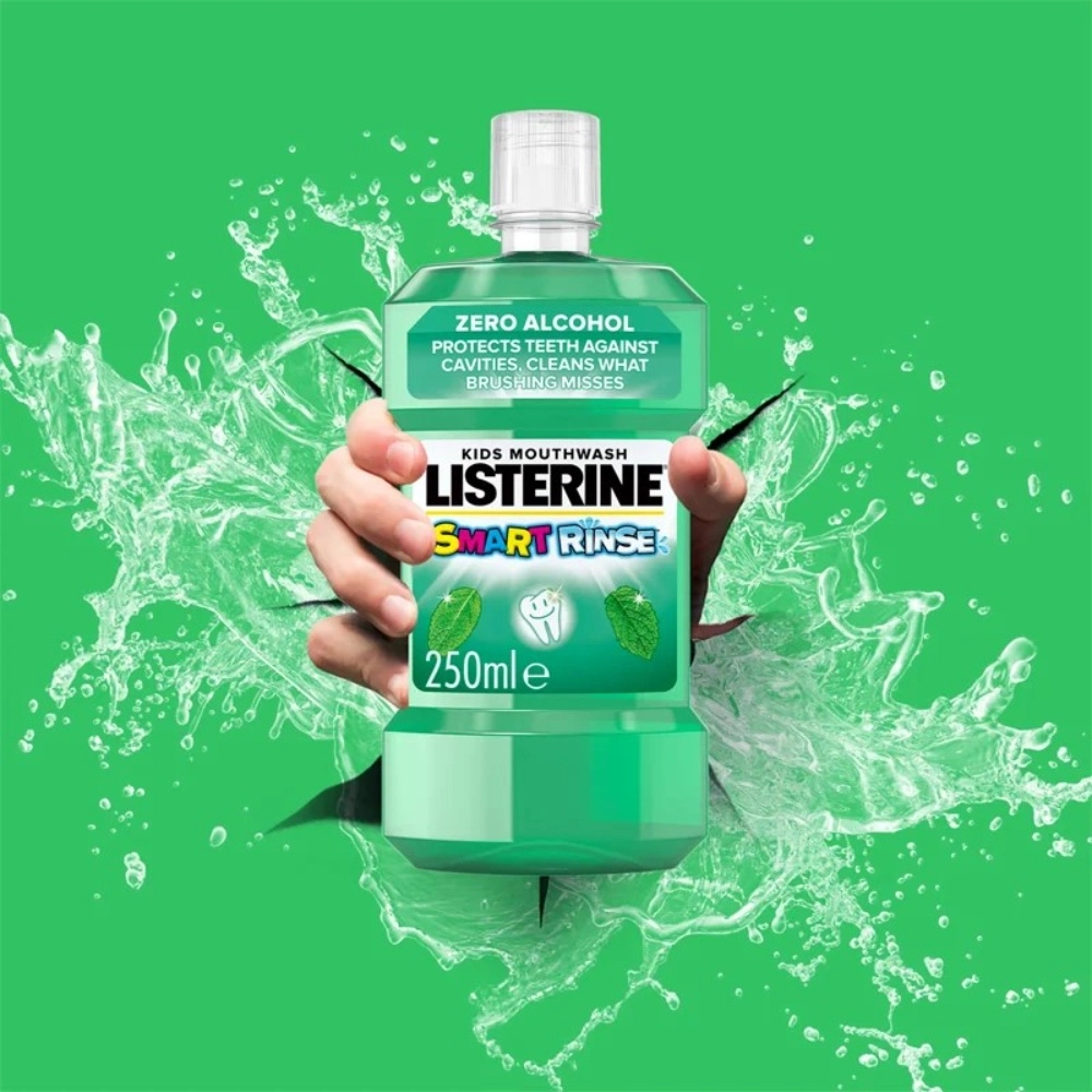 LISTERINE Smart Rinse Mouthwash Mild Mint for Kids 250ML UK
