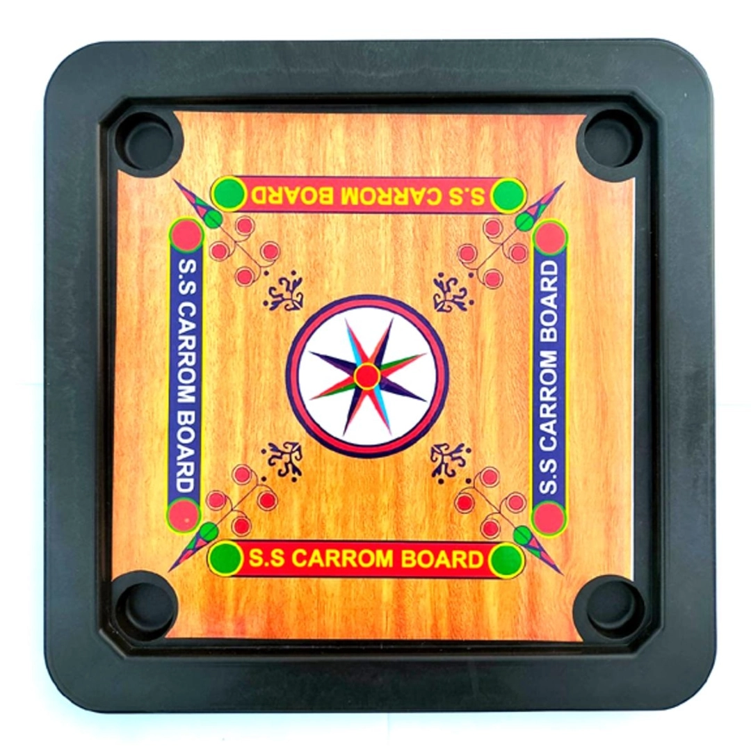 Plastic Carrom Board (Both side play : One side Carrom board & Other ...