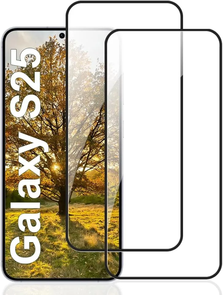 Screen Coverage For Samsung Galaxy S25 Premium HD Tempered Glass Screen Protector (Full ...