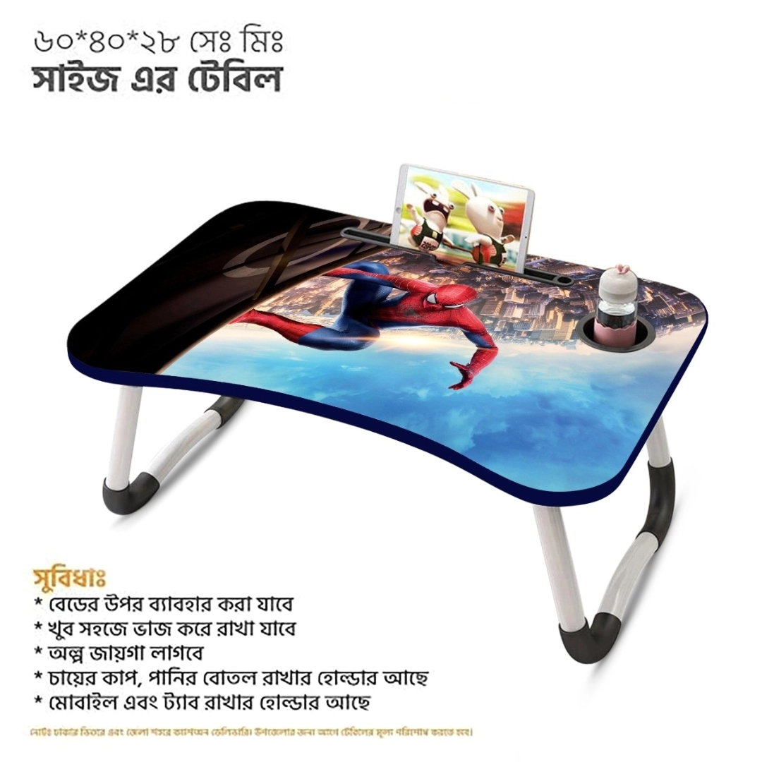 Computer Foldable Cartoon Small Table Foldable Student Dormitory Simple Computer Desk Cartoon ...