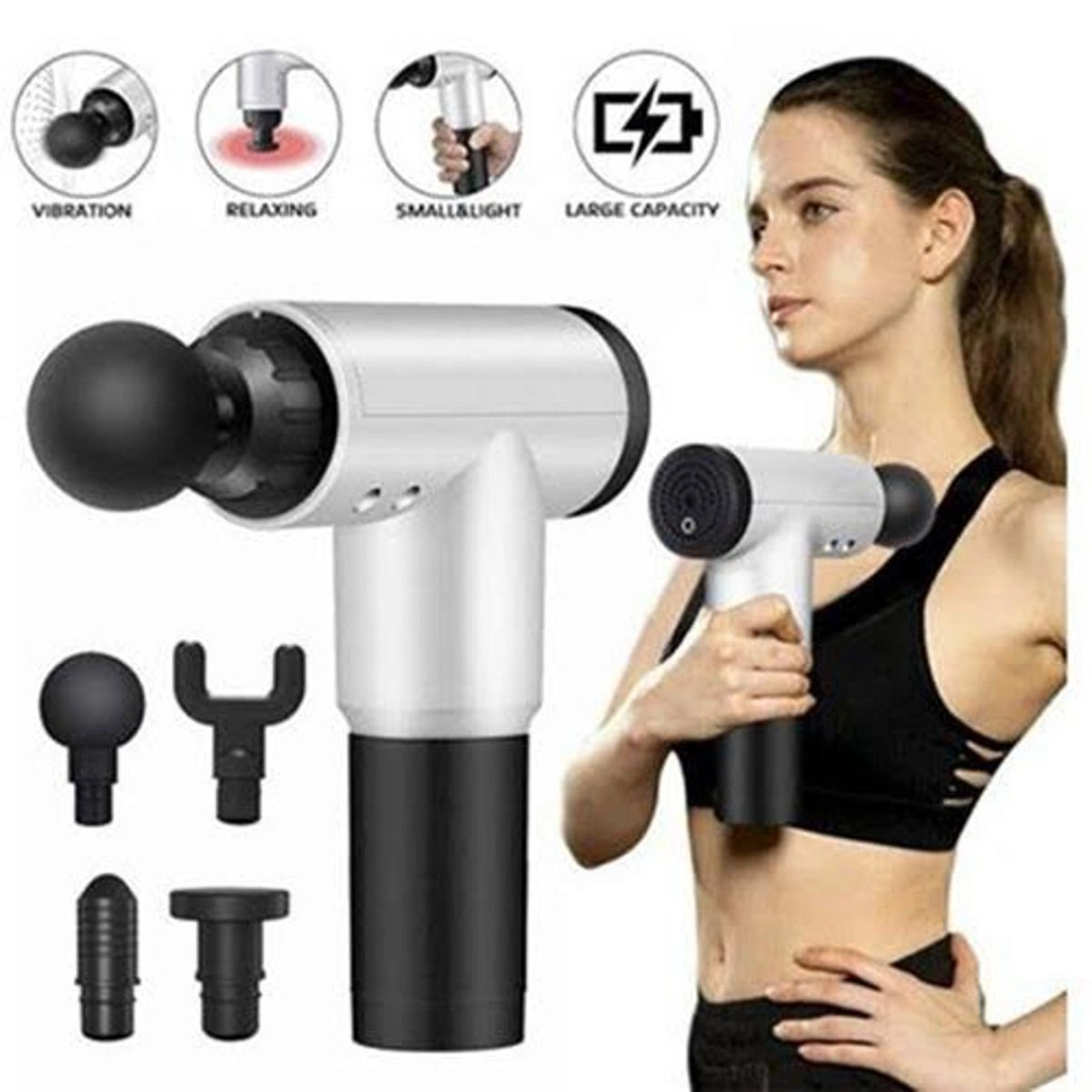 Muscular Gun Machine Body Massger Gun Electric Vibration Body Muscle Fascial Gun & Recovery ...