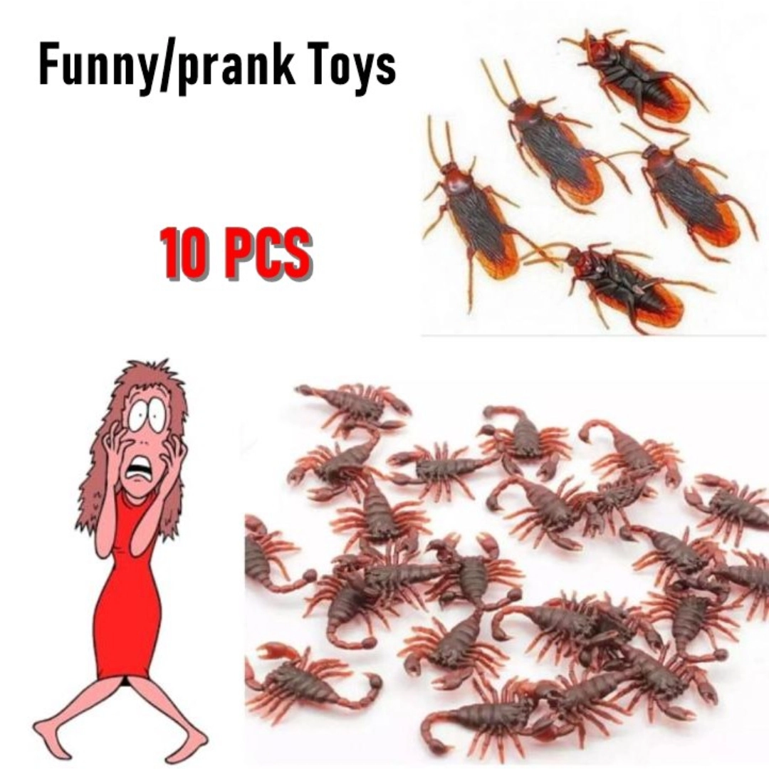 Halloween Realistic Fake Cockroach Prank Toy, Trick Novelty Cockroach ...