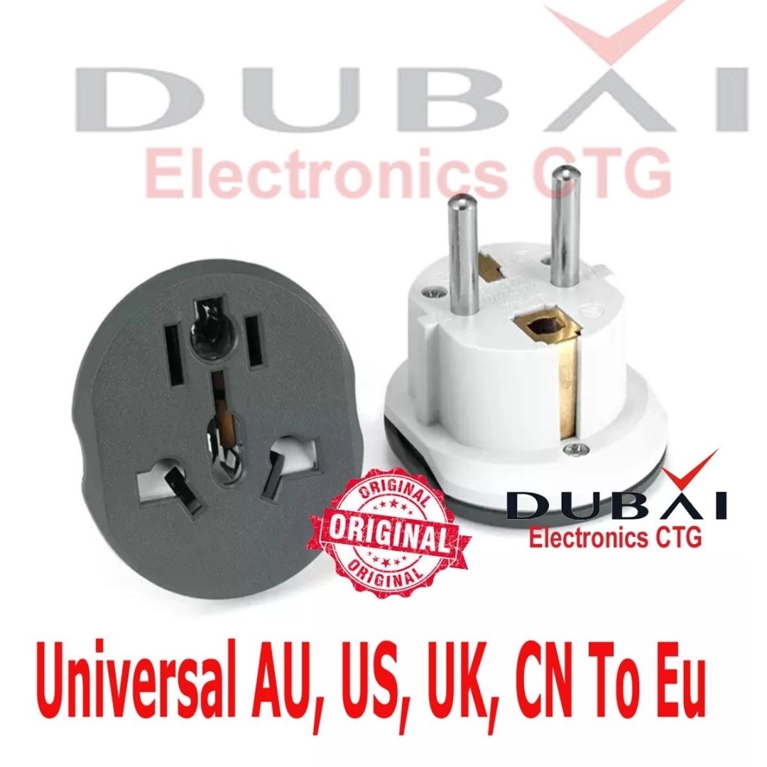 Universal AU, US, UK, CN to EU .2 Pin Multi Socket convert 3.3 Plug ...