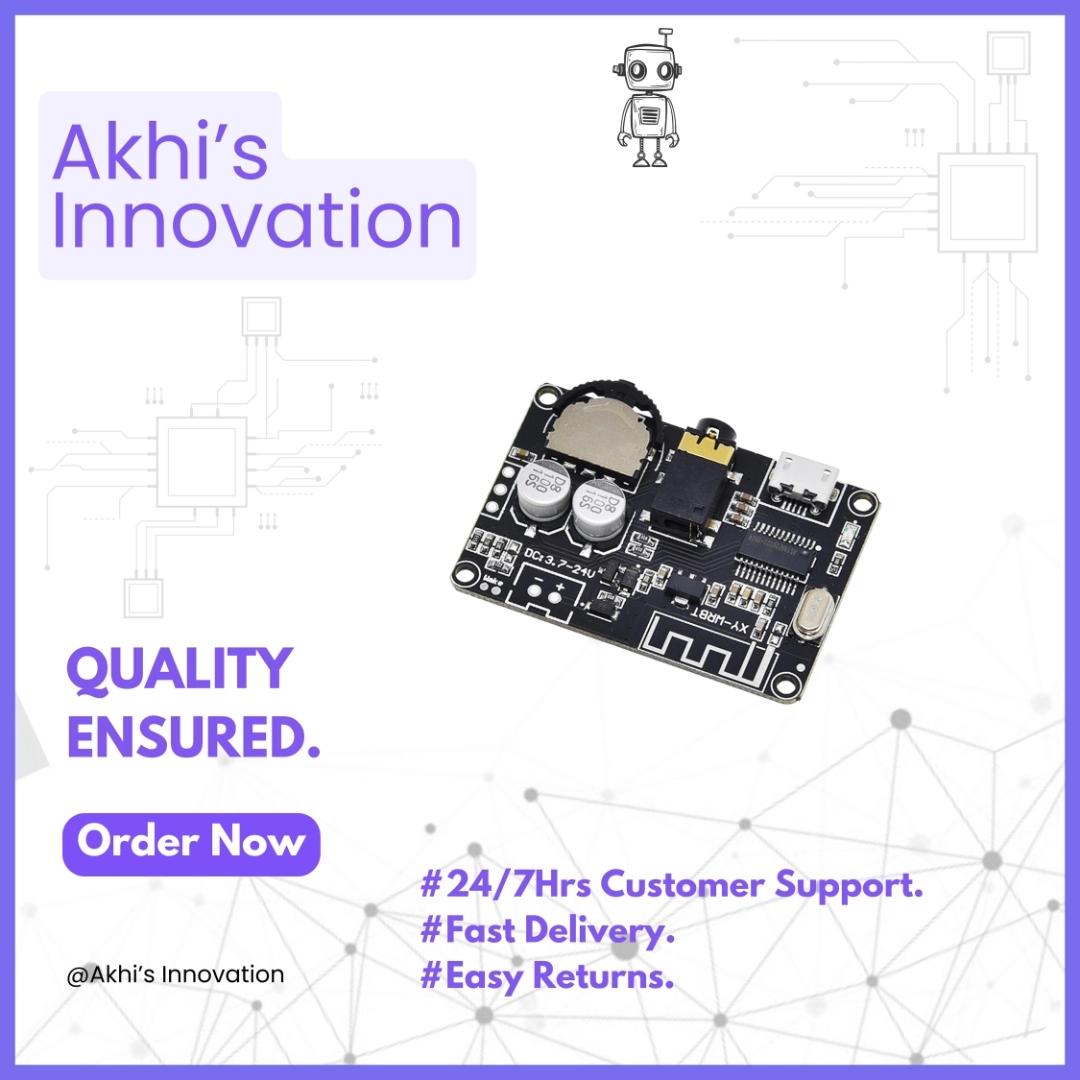 Bluetooth 5.0 Decoder Stereo mp3 Audio Module With Volume Controller