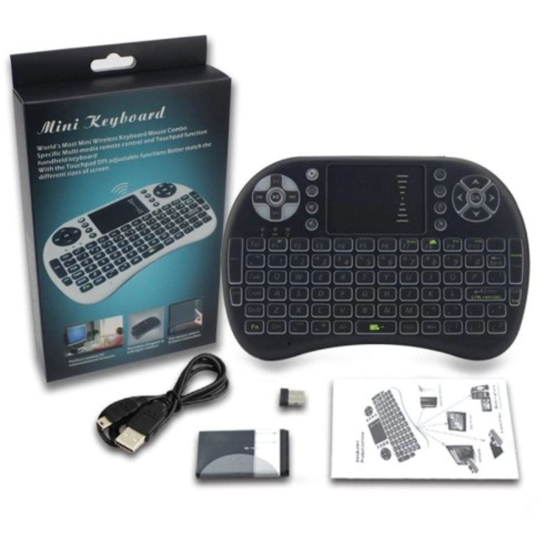 I8-B Backlit Mini Keyboard With Touchpad Mouse - Enjoy Wireless ...