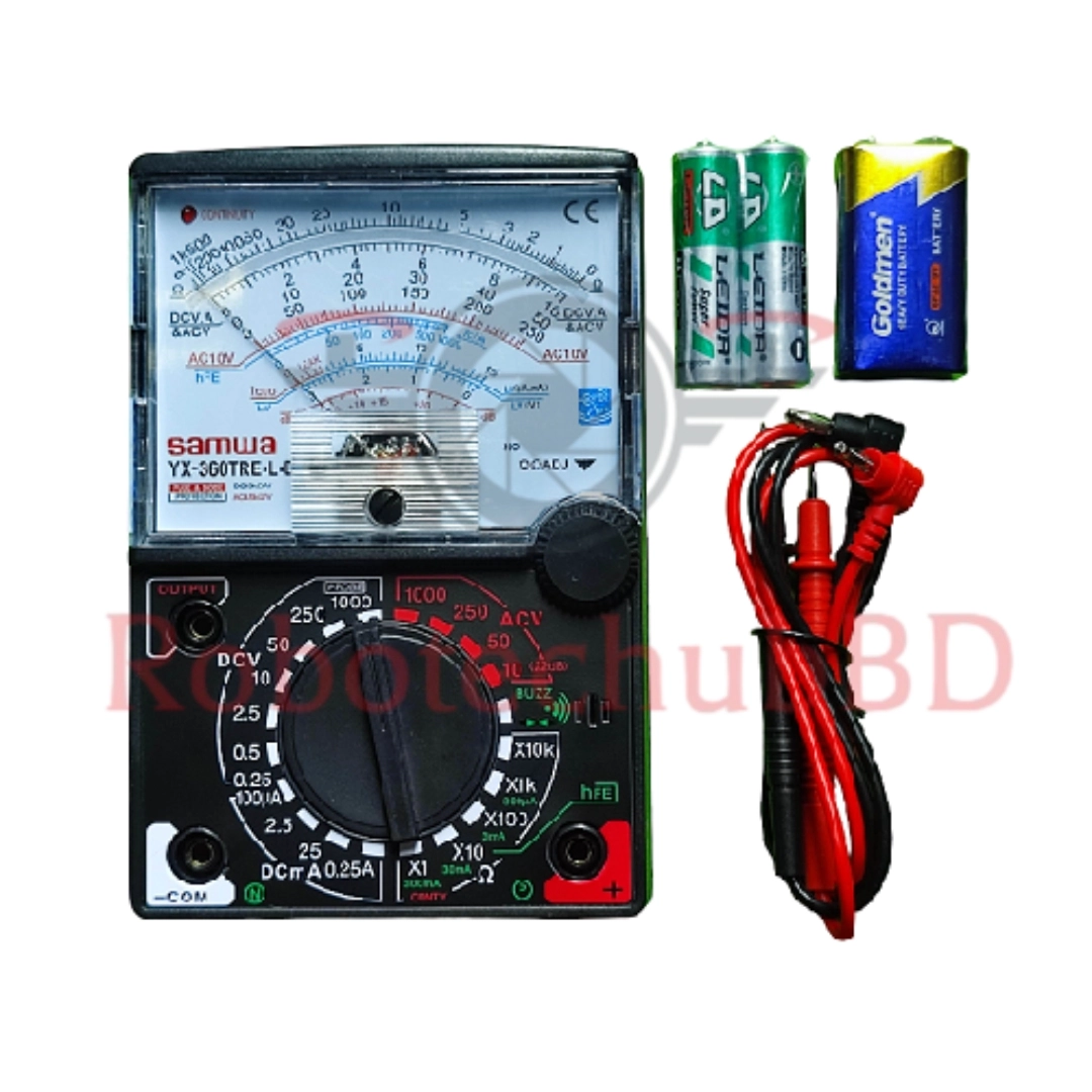 Sanwa XY-360TR Analog Multimeter – AC/DC Voltage, Current & Resistance ...