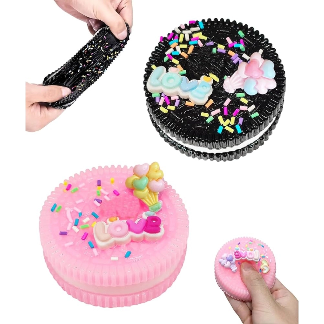 1pcs Cute Cookie-Style Decompression Toy – Super Soft & Fun Squeeze Toy ...
