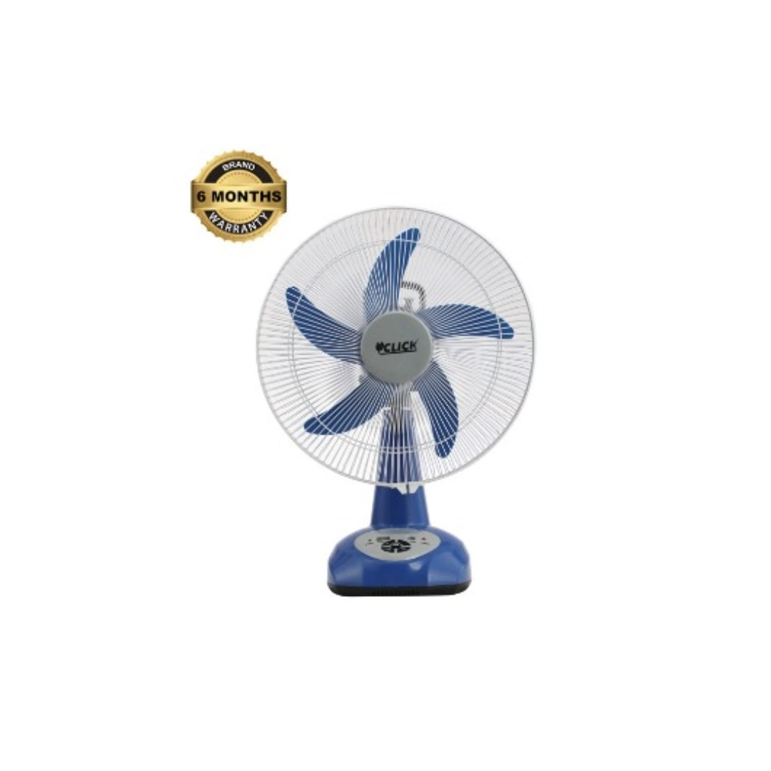 RFL Click Rechargeable Table Fan 14 Inch Blue USB Charger – 900643