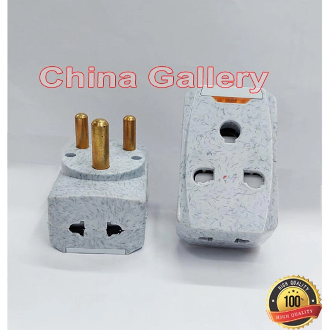 3 pin round plug,15 amp(1pcs) Multi Plug 15A 3-Pin Universal Socket ...