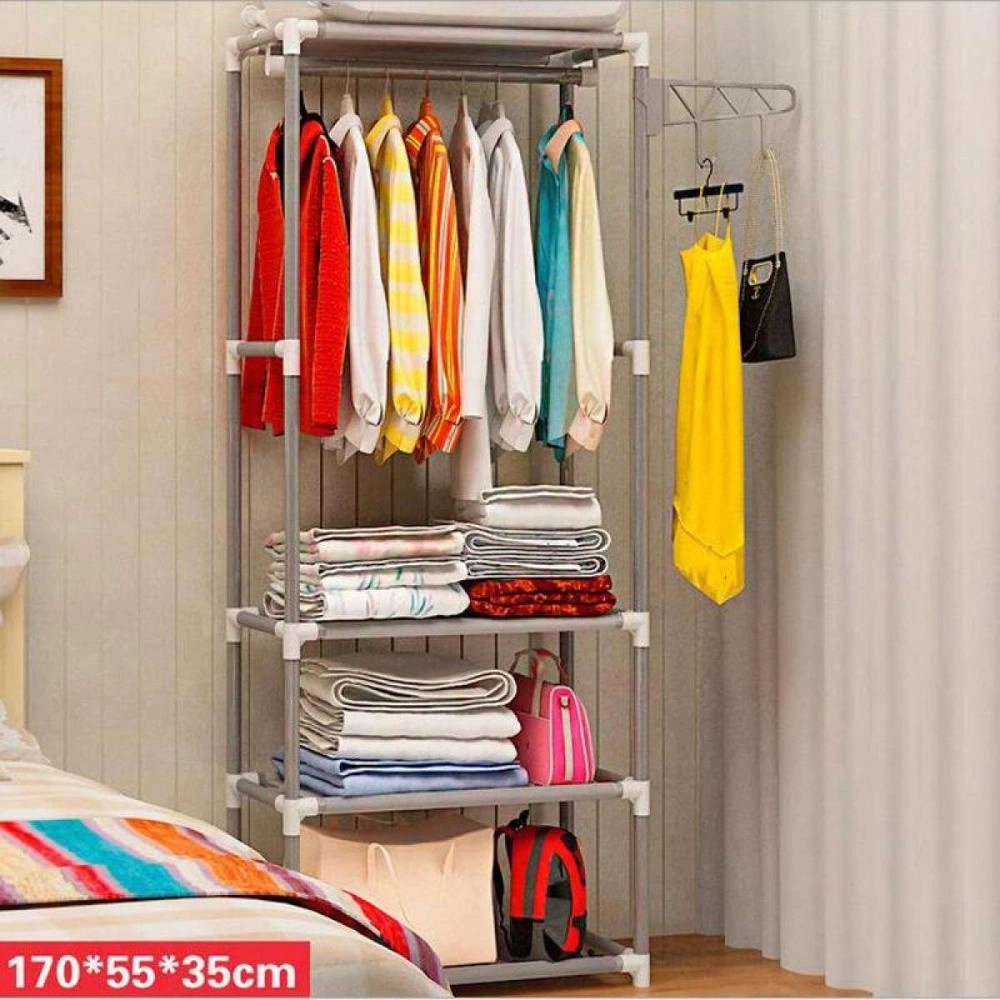 BeautyLand Korean Multipurpose 3 Layer Cloth Organizer Rack Wardrobe