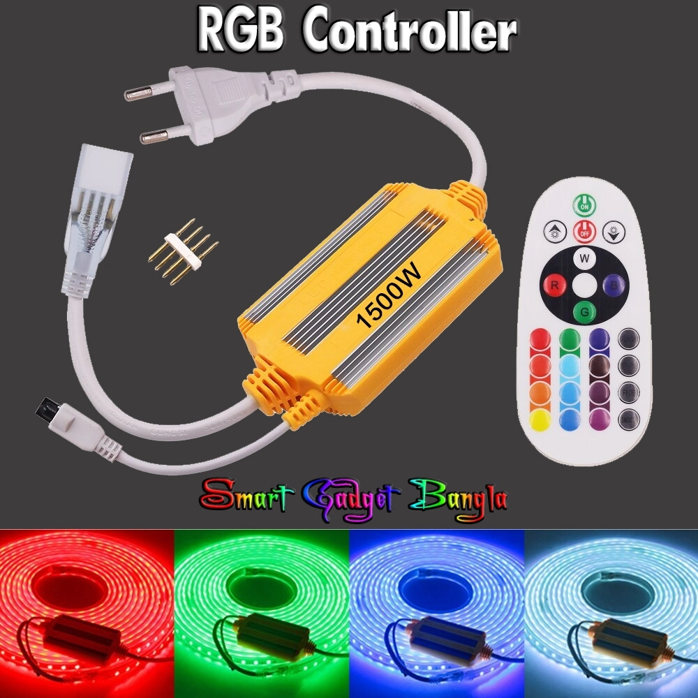 1500W RGB Controller AC 220V 5050 RGB Neon Light Flexible Led Strip ...
