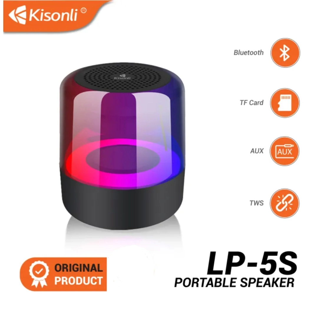 KISONLI LP-5S Bluetooth Wireless Mini Speaker Battery 800 mAh With RGB ...