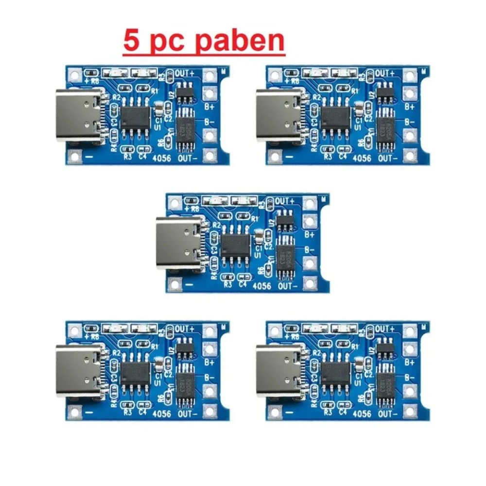 Tp406 Charging Module 5 pcs TP4056 Dual Protection Lithium/Lithium-ion Battery Charging ...