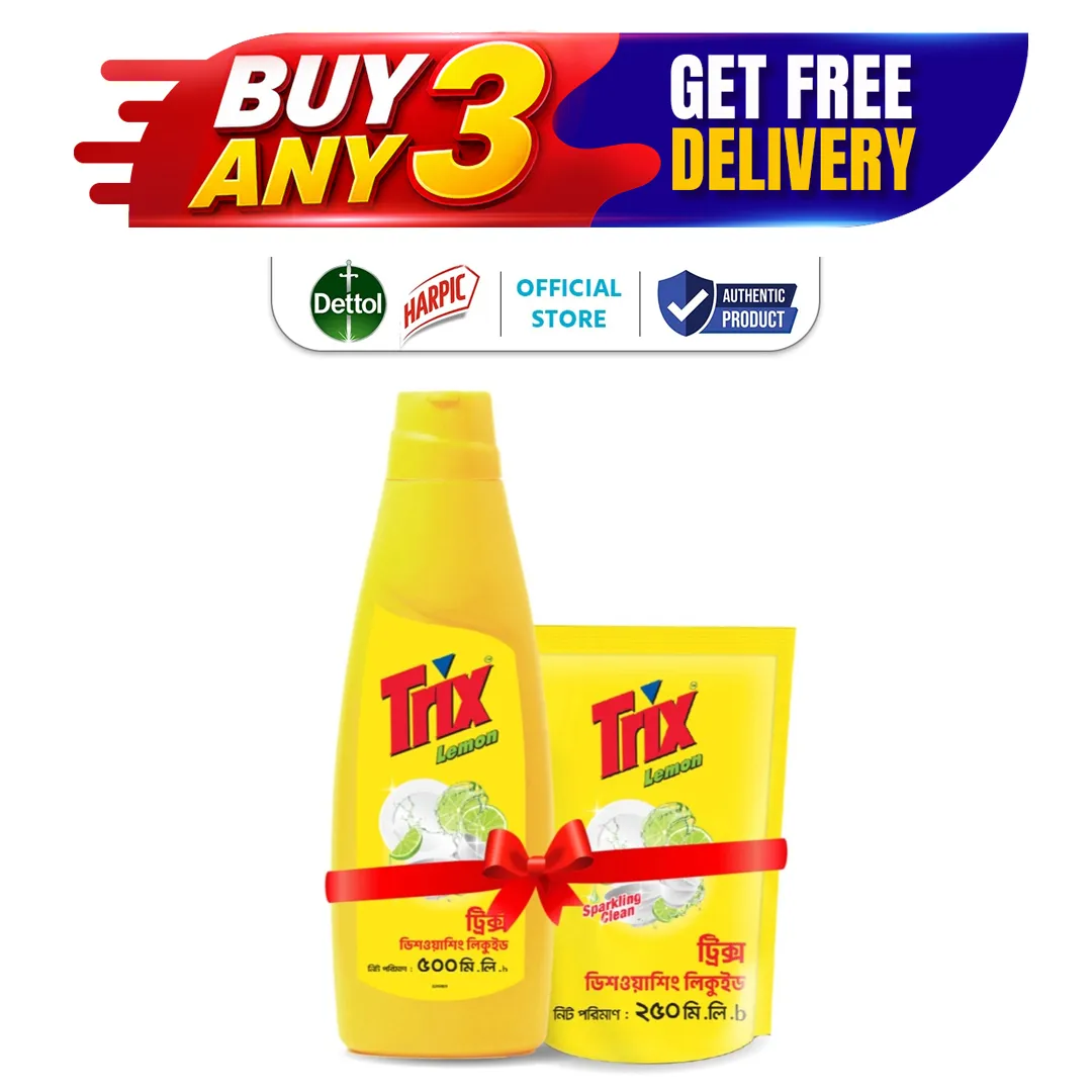 Trix Liquid Trix Dishwashing Liquid 500ml + Trix Dishwashing Liquid 250ml